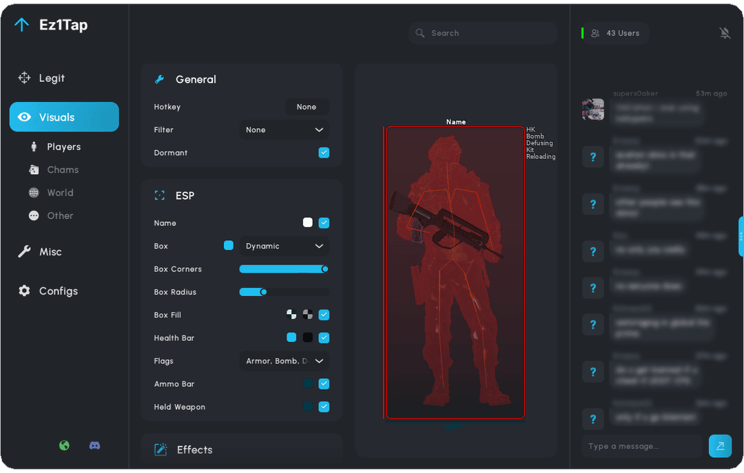 Visuals Settings Screenshot